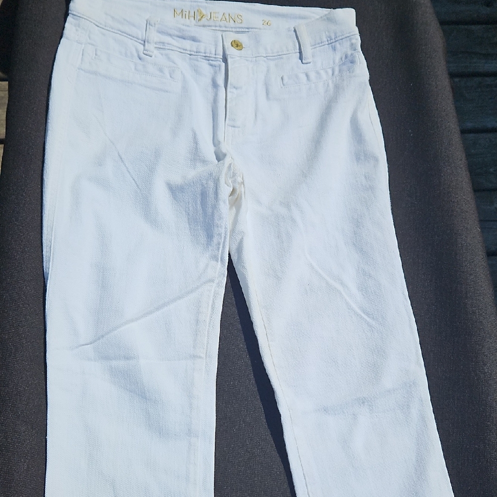 MIH‎ Classic White Straight Leg Jeans